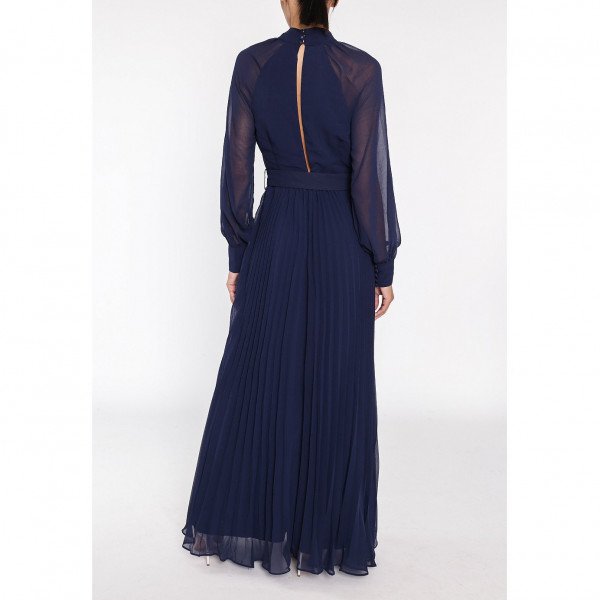 Long sleeve 2024 belted maxi dress