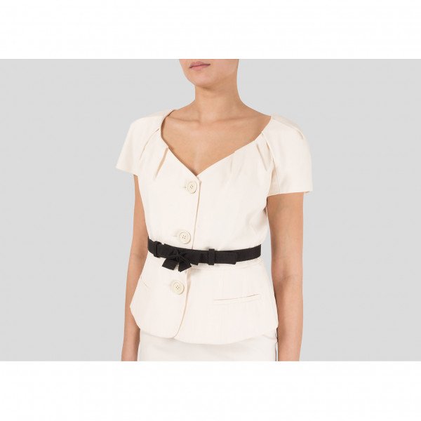 Dior VINTAGE Belted Skirt Suit