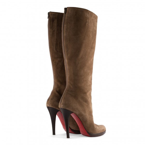 Christian Louboutin Suede Platform Boots