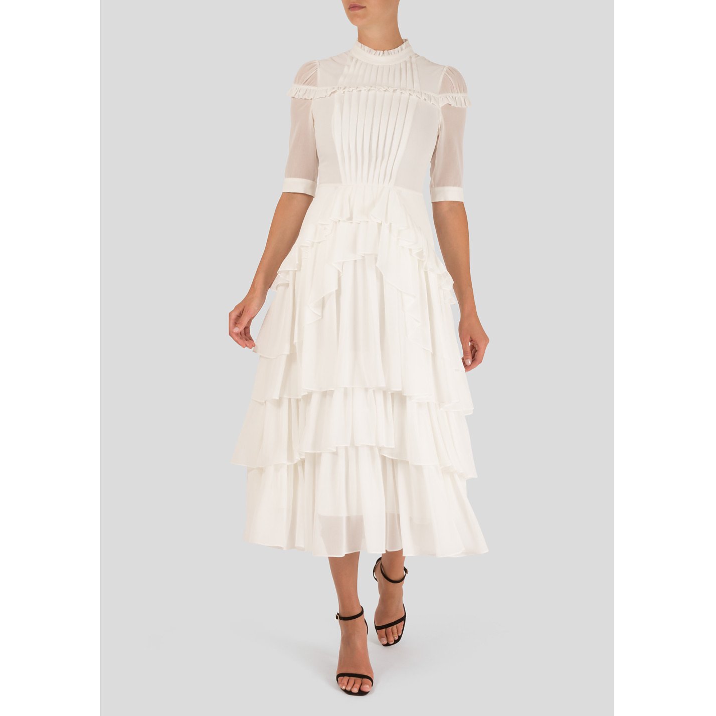 Bora Aksu Ruffled Midi Dress