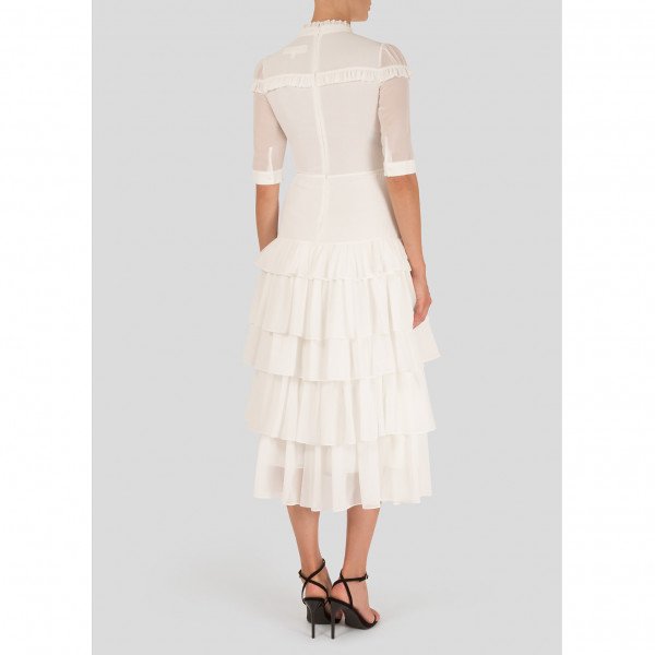 Bora Aksu Ruffled Midi Dress