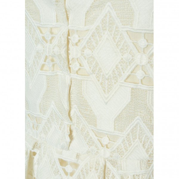 Maje Geometric Lace Midi Dress