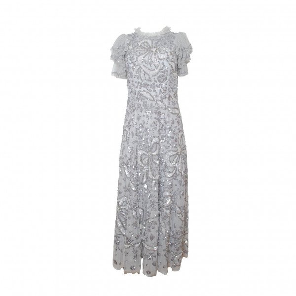 Needle & Thread Ribbon Sequin Gown
