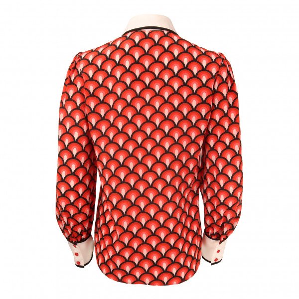 Tabitha Webb Daisy Silk Shirt in Rainbow Arch
