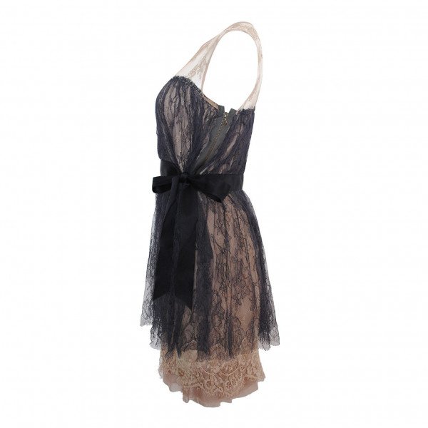 Lanvin Two-Tone Lace Dress