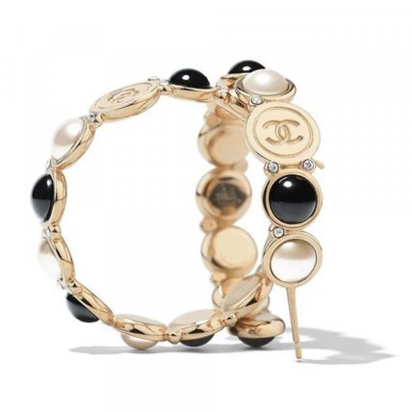 CHANEL CC Hoop Earrings