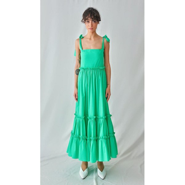 F.ILKK Ruffle Maxi Dress