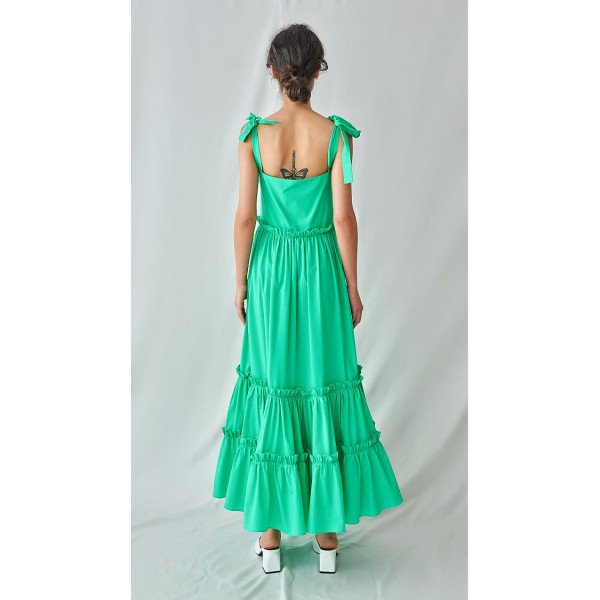 F.ILKK Ruffle Maxi Dress