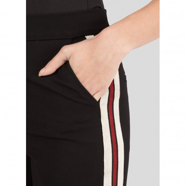 Sandro Stripe Panelled Cigarette Trousers