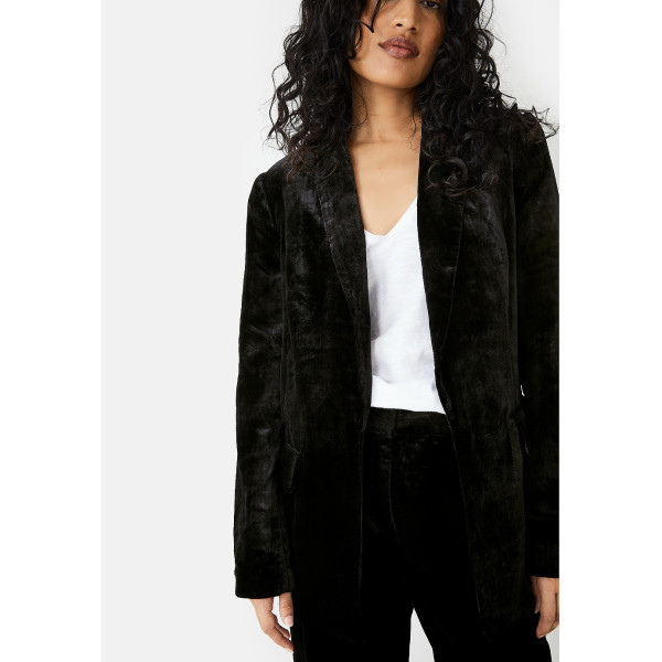 Faux 2025 velvet jacket