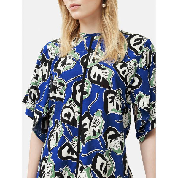 Jigsaw Collagerie Fig Leaf Top Blue