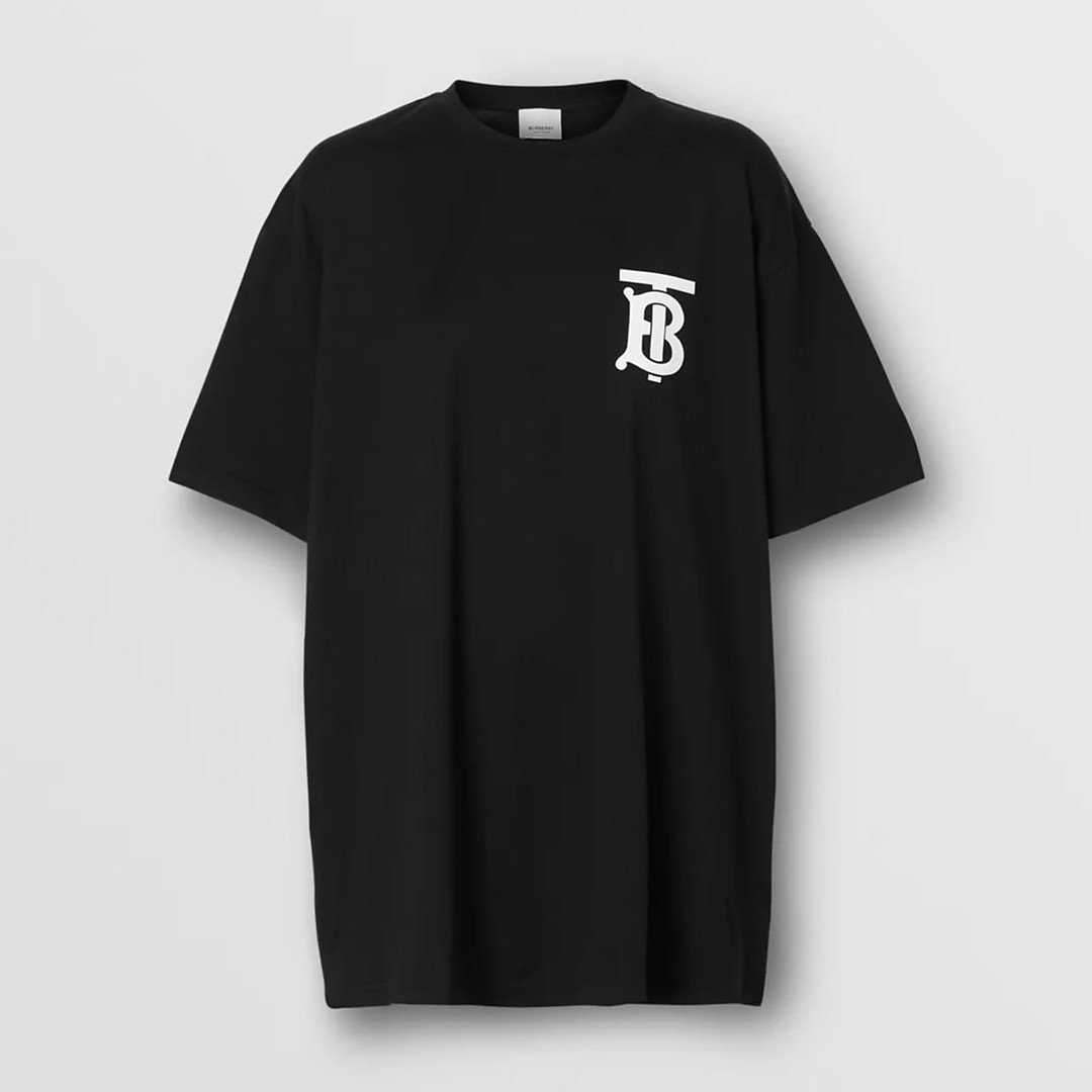 Burberry Monogram Motif Cotton Oversized T-Shirt