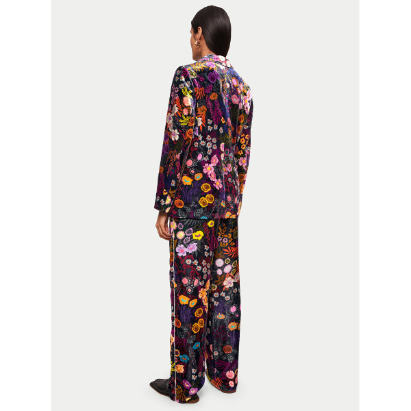 Jigsaw Midnight Garden Silk Blazer