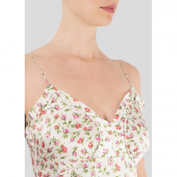 PRADA Floral Print Slip Dress