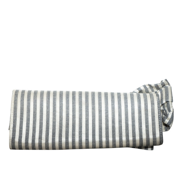 Christian Louboutin Tuxedo pin striped clutch bag