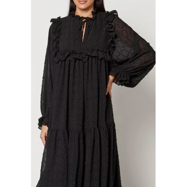 Stella Nova Joe Fil Coupé Crepon Dress
