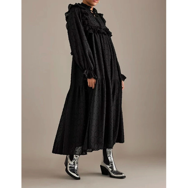 Stella Nova Joe Fil Coupé Crepon Dress