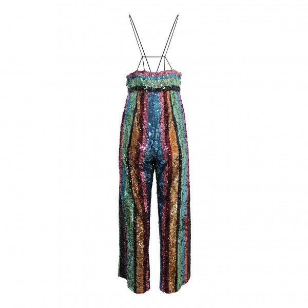 Free People Rainbow Sequin Jumpsuit