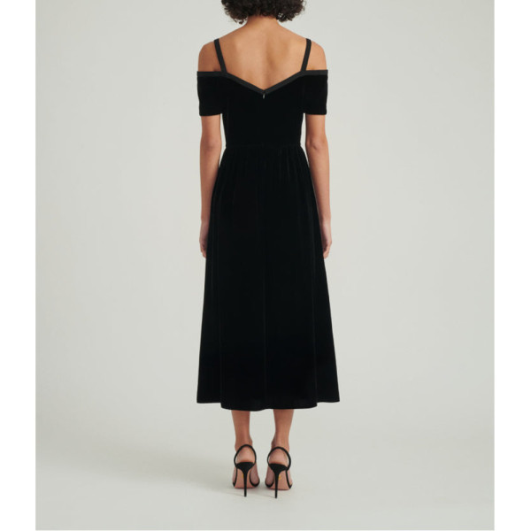Saloni Clementine Velvet Dress