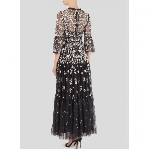Needle and thread online black maxi dress