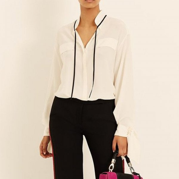 Amanda Wakeley Tie Silk Shirt