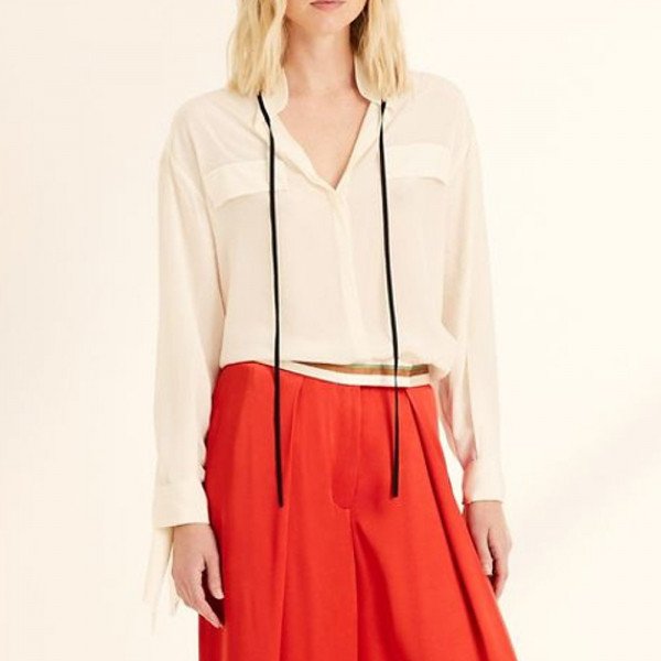 Amanda Wakeley Tie Silk Shirt