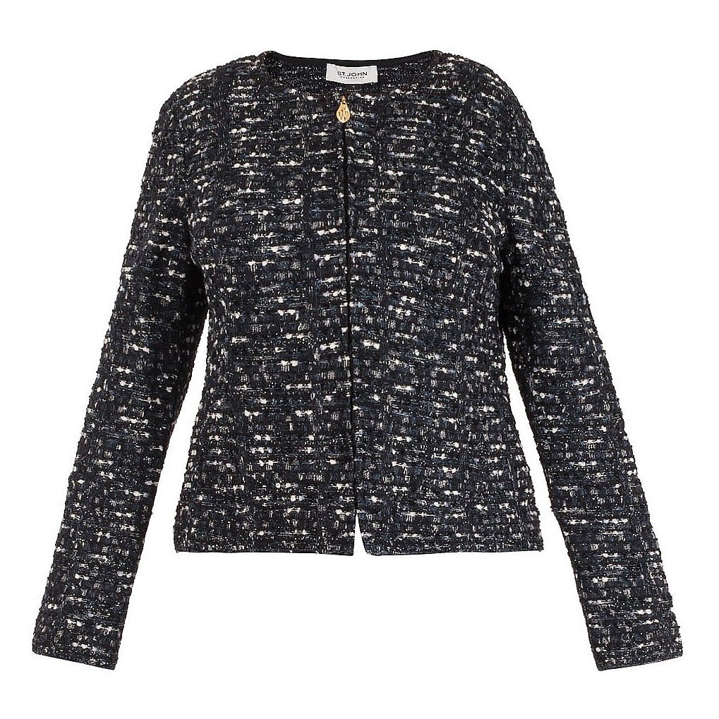 St. John Metallic Tweed Jacket