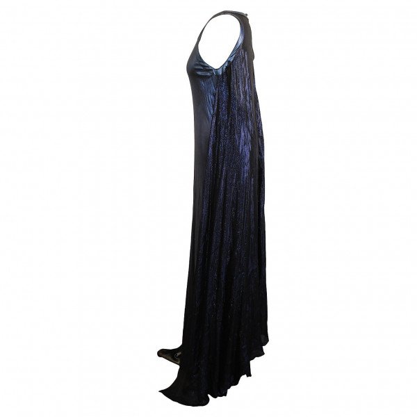 ISSA Shimmer Gown With Cape