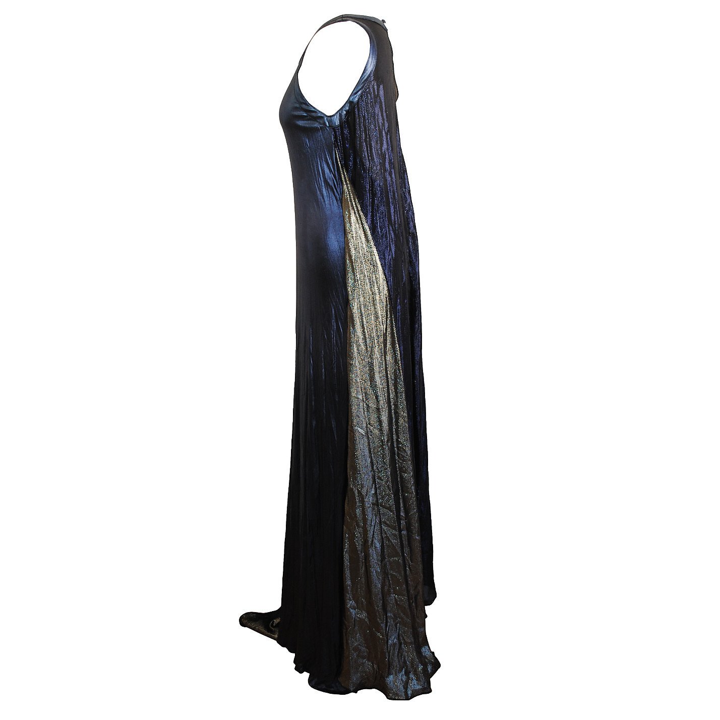 ISSA Shimmer Gown With Cape