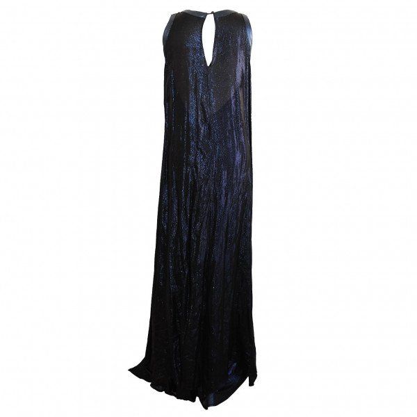 ISSA Shimmer Gown With Cape