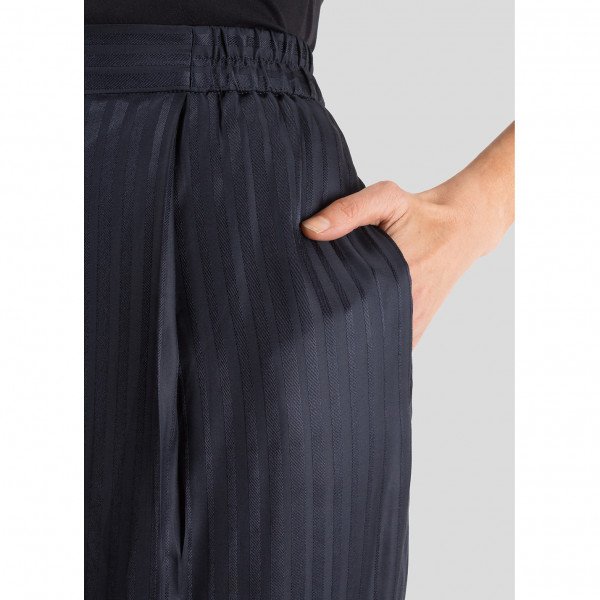 Silk striped pants top