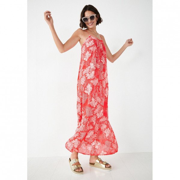 Hush Valencia Maxi Dress In Coral Reef