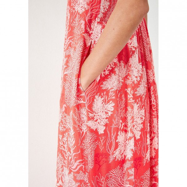 Hush Valencia Maxi Dress In Coral Reef