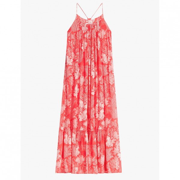 Hush Valencia Maxi Dress In Coral Reef