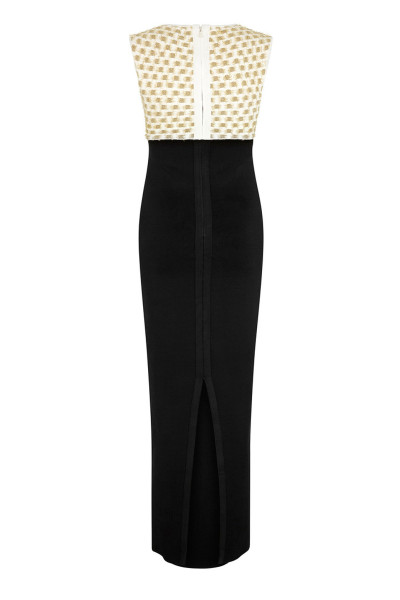 Herve Leger HERVE LEGER Black/Gold Dress