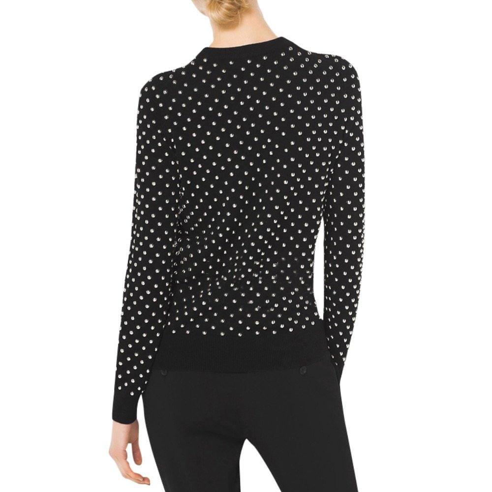 Rent Buy Michael Kors Studded Cashmere Sweater | MY WARDROBE HQ