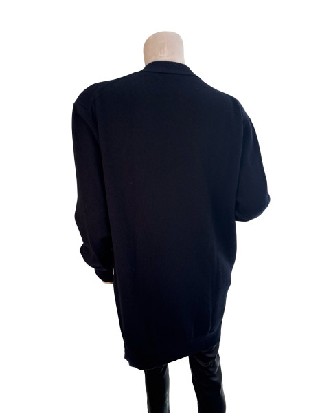CÉLINE Cashmere Cardigan with Python Leather Patch Pockets