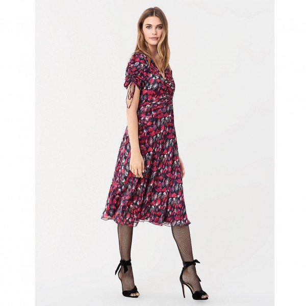 Diane von Furstenberg Eleonora Crinkle Chiffon Dress