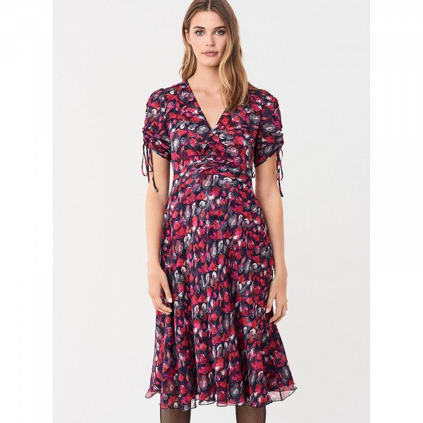 Diane von Furstenberg Eleonora Crinkle Chiffon Dress