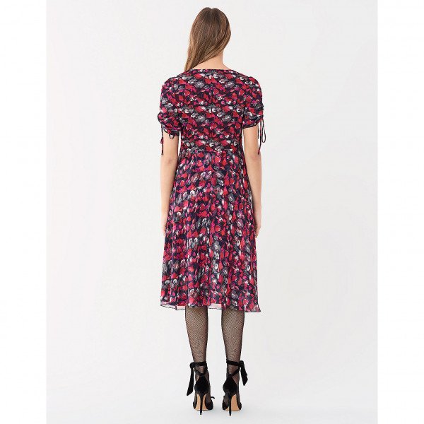 Diane von Furstenberg Eleonora Crinkle Chiffon Dress