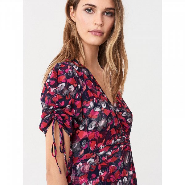 Diane von Furstenberg Eleonora Crinkle Chiffon Dress