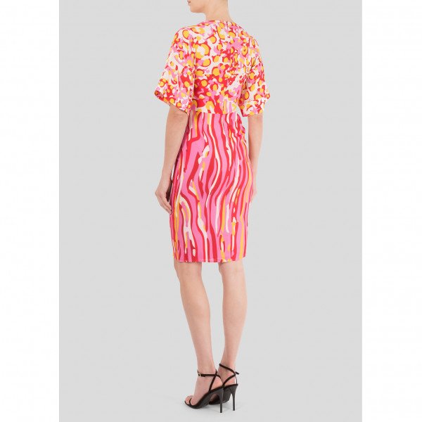 Dhela Pattern-Print Tie Detail Dress