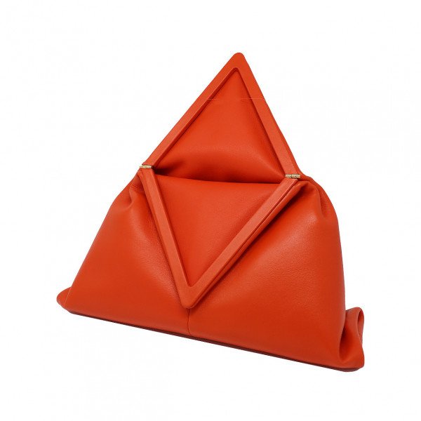 Rent Buy Bottega Veneta Triangle Fold Clutch | MY WARDROBE HQ