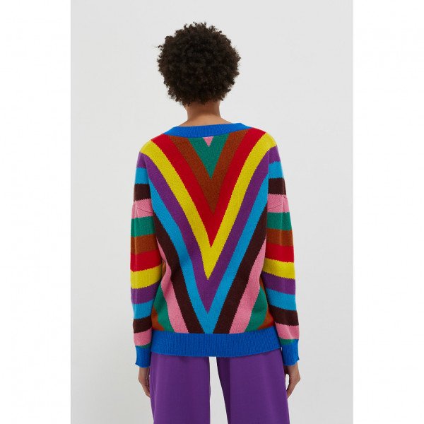 Chinti and Parker Multicolour Virginia Striped Wool-Cashmere Sweater