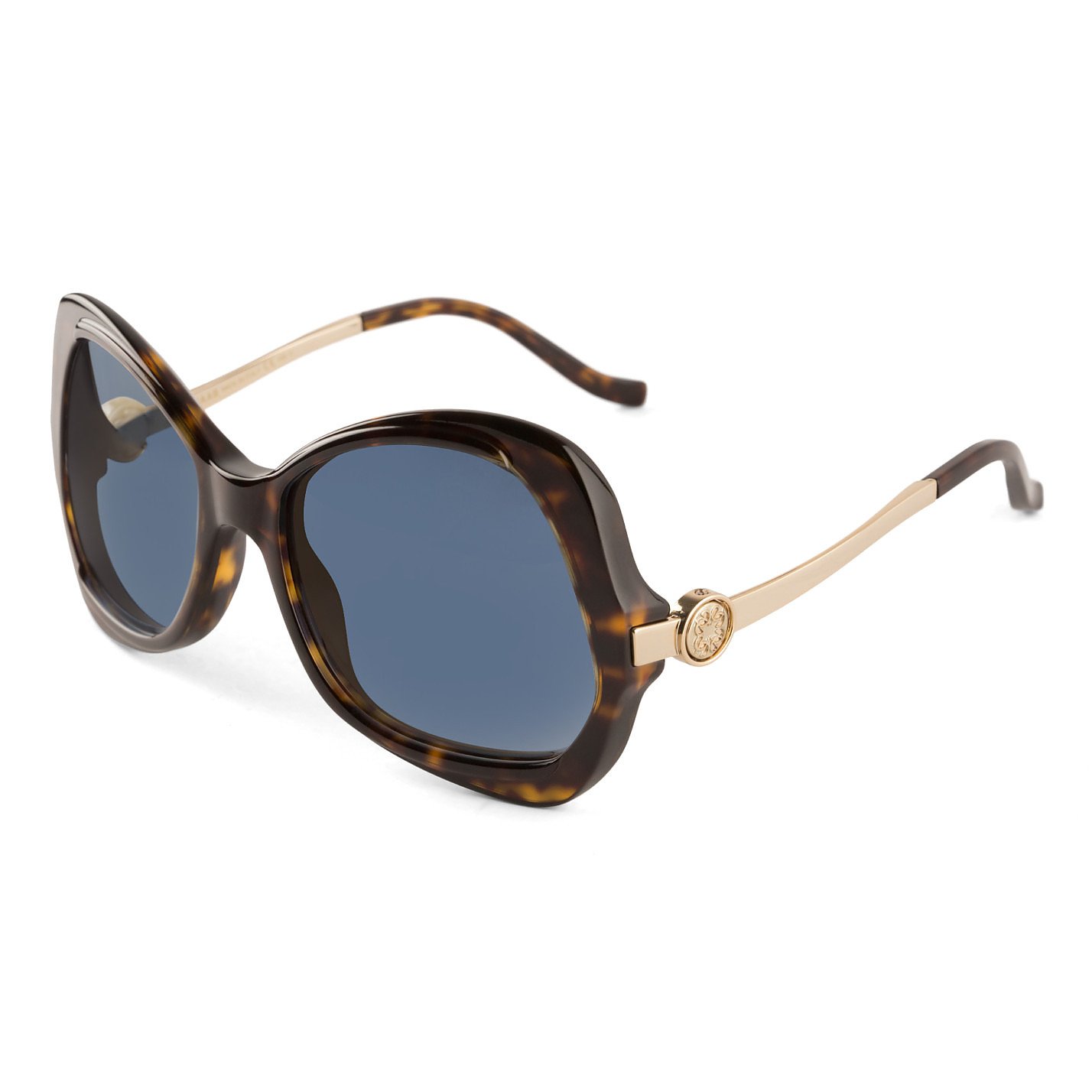 Elie Saab Oversized Tortoiseshell Sunglasses