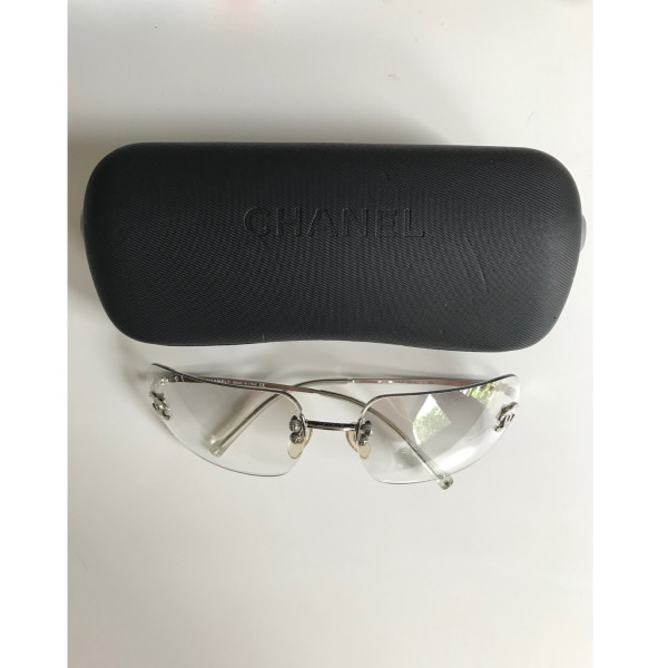 CHANEL Vintage Cc Logo Sunglasses