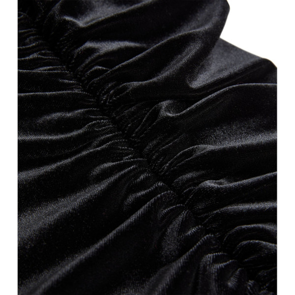 Alexandre Vauthier Velvet V-Neck Mini Dress