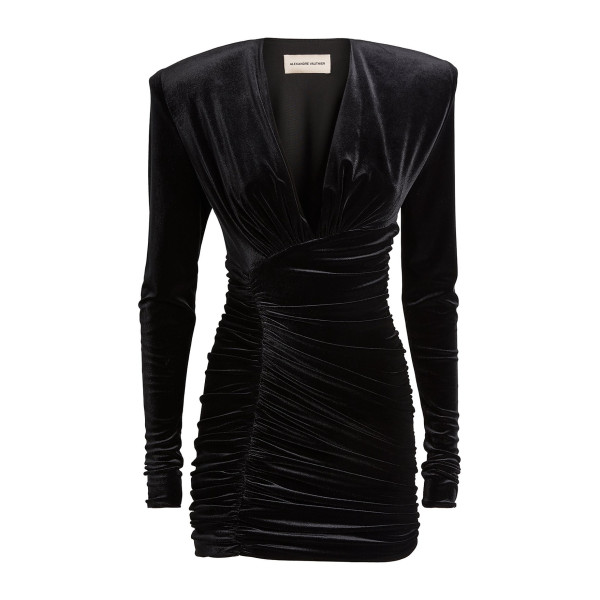 Alexandre vauthier black velvet dress hot sale