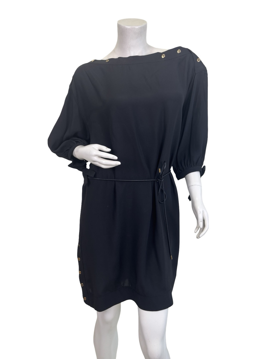 Louis Vuitton Black Boat Neck Blouse