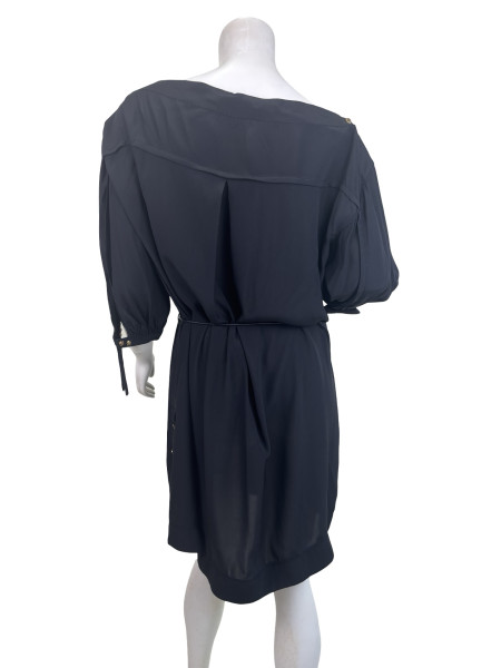 Louis Vuitton Black Boat Neck Blouse